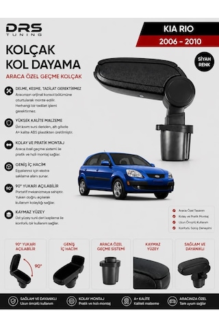 Kia Rio 2006 - 2010 Kolçak Kol Dayama Siyah