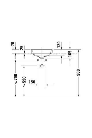 Duravit Happy D.2 Tezgahüstü Lavabo 60X40 CM Antrasit-Beyaz