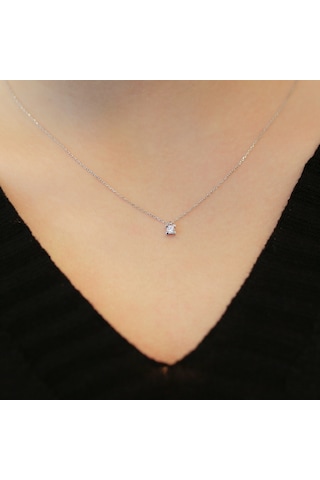 Lova 0,11 Karat Pırlanta Tektaş Kolye - 2030002