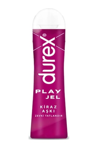 Durex Kiraz Aşkı 50 Ml Jel + Siyah Deri Şaplak + Hediye