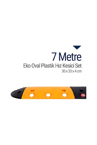 Eko Oval Plastik Hız Kesici Set. Yol Kasisi 7 M N11.105