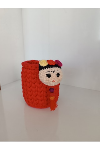 Amigurumi Frida Figürlü Kalemlik Her Yaş Grubuna Uygundur