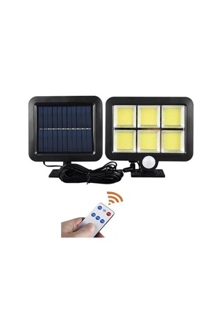 120 Cob Led Solar Panelli 3 Modlu Duvar Lambası Uzaktan Kumandalı 120 Cob Led Solar Panelli 3 Modlu Duvar Lambası Uzaktan Kumandalı