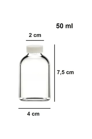 12 Adet Cam 50 Ml Mini Shot Ginger Detox Şişe Plastik Sızdırmaz Kapaklı Kolonya Koku Süs Küçük Şişe Şeffaf