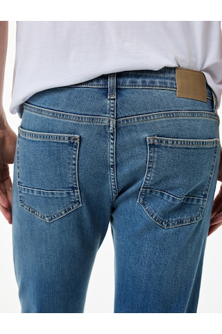 Koton Normal Bel Yıpratmalı Pamuklu Slim Fit Jean Pantolon - Brad Jean Petrol 6wam40014ıd Petrol