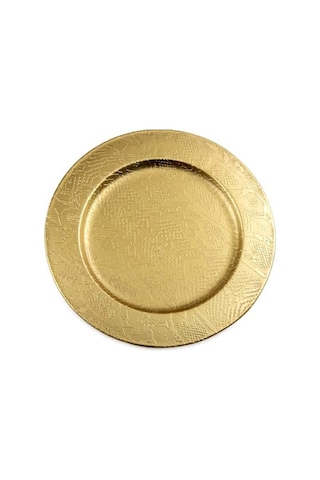 Brett Metal Oval Tabak 20x20 Cm Çok Renkli