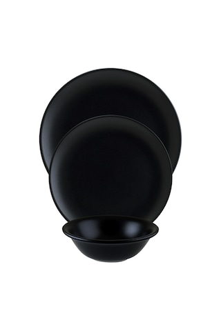 Bonna Porselen Notte Gourmet Siyah 18 Parça Set