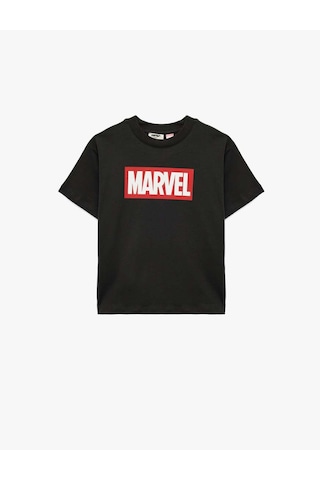 Koton Marvel Baskılı Lisanslı Antrasit Erkek Çocuk T-shirt 6skb10246tk Antrasit