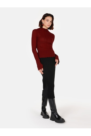 Colin's Colins Slim Fit Siyah Kadın Etek Cl1070873 Q1.v2 Blk Siyah