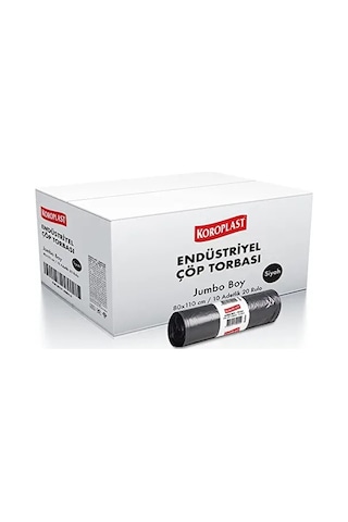 Koroplast Endüstriyel Jumbo Çöp Torbası 10 Adet 20 Rulo
