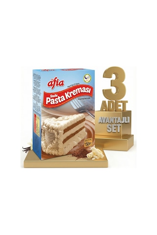 Afia Sade Pasta Kreması 3x150 Gr