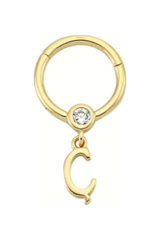 Altın Halka Harf Piercing 14 Ayar Harfler Mevcut
