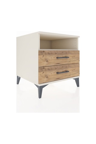 Kronos Komodin Tek Raflı 2 Çekmeceli 60x59x64 Aytaşı-çam Aytaşı