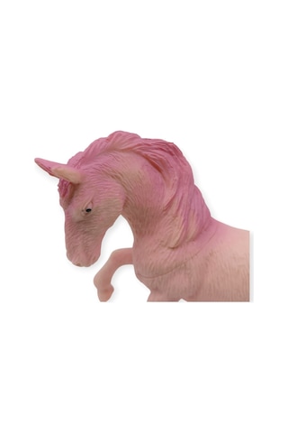 Çiftlik Hayvanları Serisi - Yarış Atı 12 Cm - Pembe Hayvan Figürü