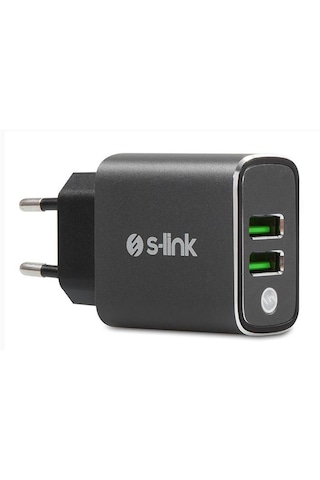 S-link Sw-eht36m 3.1a 2 Usb Dual Şarj Aleti 1 Metre Type-c Kablo 0