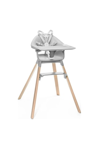 Stokke Clikk Mama Sandalyesi, 3 Kademeli Ayar, 5 Nokta Emniyet Kemeri, Tepsi Ve Ayak Desteği Dahil