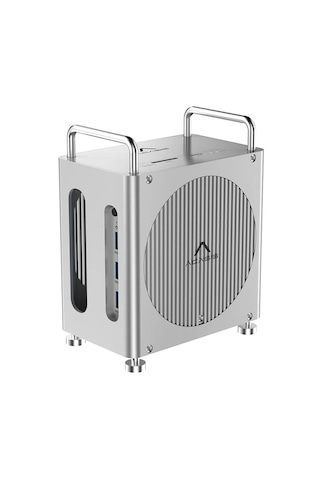 Acasis 8 İn 1 Mac Mini M4 Workstation Thunderbolt 4, 2x Nvme Ssd, 3x Usb 3.2, Sd/tf Card, 2x Dp 4k, Güç Düğmesi, 30w Pd, Type-c, Dock & Ssd Kutusu Tb1201