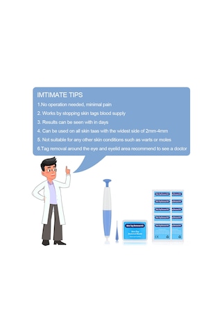 Teltree Cilt Et Beni Çıkarma Kalemi - 4-6mm Et Beni, Siğil Ve Nasır Temizleme Aleti Çok Renkli