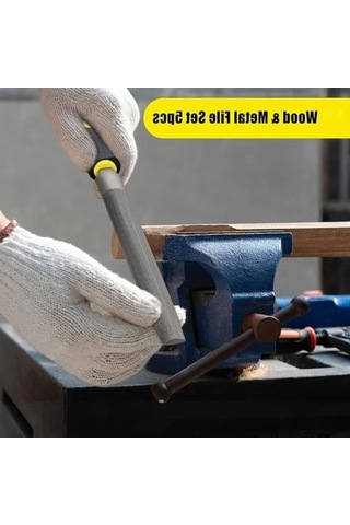 5 Parça Çelik Eğe Seti - Ergonomik Saplı, Dayanıklı