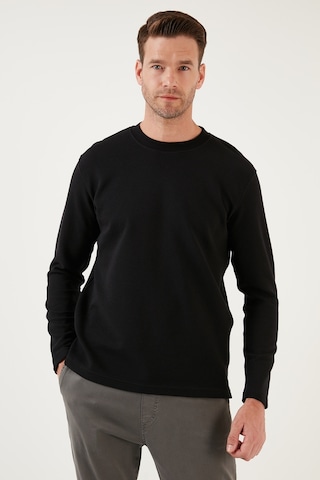 Buratti % 100 Pamuk Bisiklet Yaka Regular Fit Erkek Sweat 5905406 Siyah