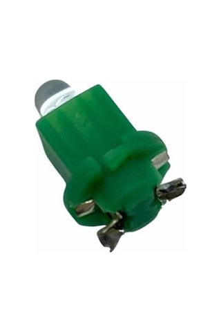 12v Duylu Gösterge Ampulü Dipsiz 1.2 W Yeşil Arkadan Tırnak