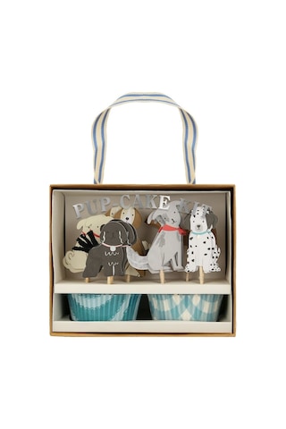 Meri Meri - Puppy Cupcake Kit - Yavru Köpek Cupcake Kit - 24'lü