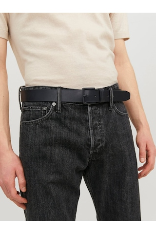 Jack & Jones Jacroma Deri Kemer 12242687 Siyah