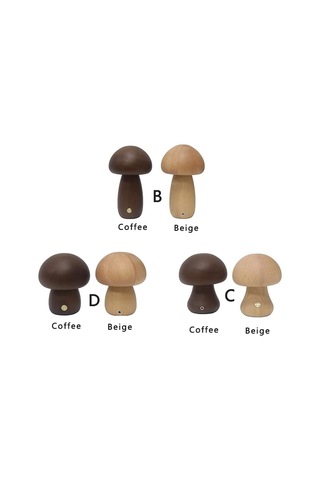 Ahşap Mantar Lambası Dimmabable Mustar Gece Işığı Led Kreş Nightlamp Şarj Edilebilir Başucu Yatak Odası Doğum Günü Hediyesi Kayın