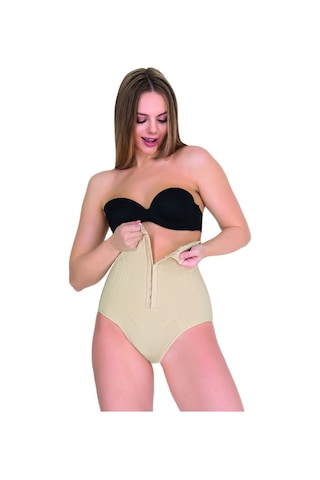 Form Time Kadın Agraflı Yüksek Bel Büyük Beden Slip Korse 1108 Ten