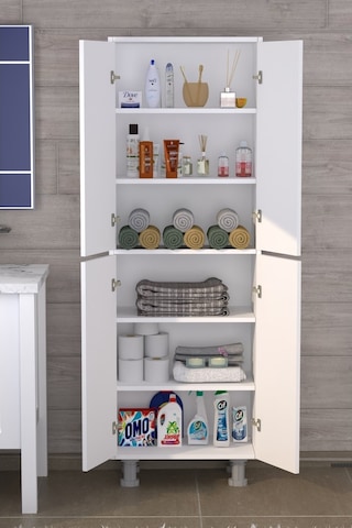 Limasol 4 Kapaklı Çok Amaçlı Dolap Beyaz