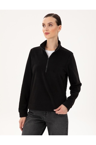 Pierre Cardin Kadın Siyah Sweatshirt 50300846-vr046 Siyah