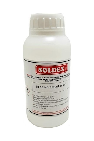 Soldex Sr33 No Clean Şeffaf Sıvı Flux 250Ml