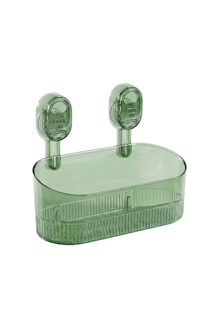 Sunup Sn-29266 Vantuzlu Şeffaf Banyo Mutfak Rafı Organizer Banyo Düzenleyici Raf Diğer