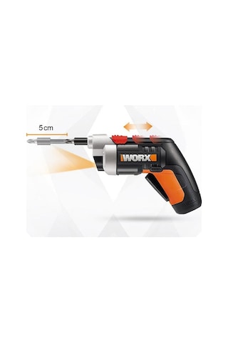 Worx WX252 4V/1.5 Ah Li-ion Şarjlı Tornavida + 10 Adet Bits Uç