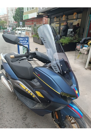 Motocam Rks Vieste 249 Ön Cam 2022-2026 Model 65cm Füme Renkli 4mm Orta Boylu