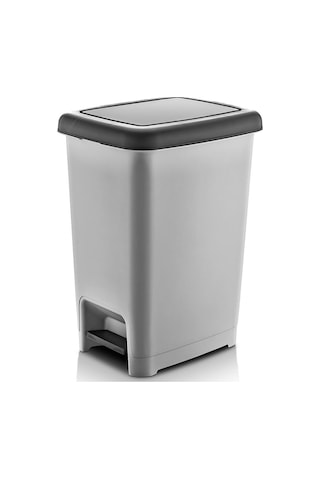 40 Litre Basmalı Çöp Kovası Siyah