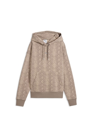 Puma Snake Pack Relaxed Hoodıe Kadın Günlük Sweatshirt 63874881 Gri