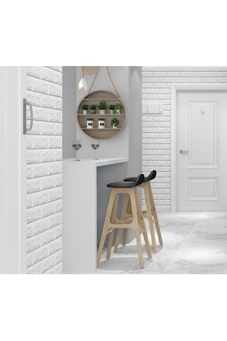 70x38cm Puf 8mm Kalın Dolgulu Isı Ve Ses Yalıtımı Dekoratif Kendinden Yapışkanlı Duvar Paneli Kağıdı