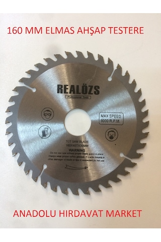 Özs 160 Mm Elmas Daire Testere Sunta Ahşap Testeresi