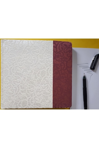Düğün Defteri 20 Cm X 20 Cm 128 Yaprak 120 Gramaj Kağıt Krem R