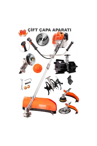 Staxx Power ST9902S 20Hpx Benzinli Yan Tip Tırpan  + 2 Çapa Aparat