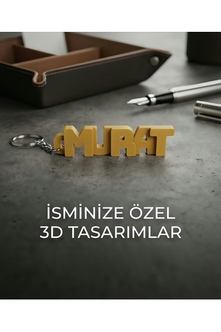 Kişiye Özel İsim Anahtarlık Çok Renk