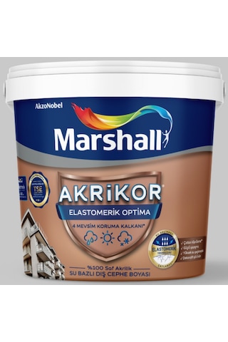 Marshall Akrikor Elastomerik Optima Dış Cephe Boyası Kandil Alevi 15l 15 L