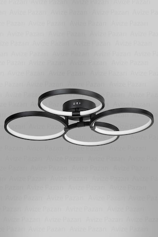 Konda 4lü Led Avize, Salon Avize, Oturma Odası Avize Çok Renkli
