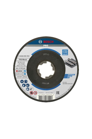 Bosch Pro 115x2,5 Mm X-lock Metal Kesme Taşı Bombeli 2608619781