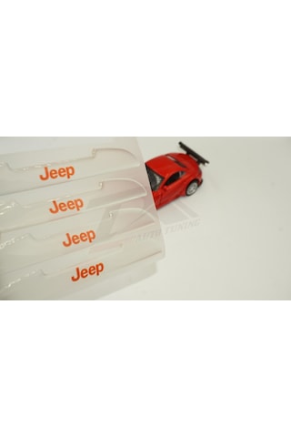 Jeep Logo Kapı Kenarı Koruma Şeffaf Kauçuk 3M Band New Style
