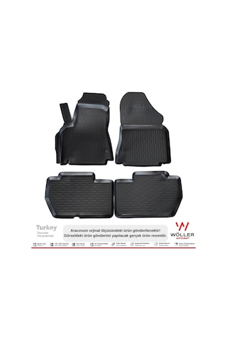 Peugeot Partner Paspas 2008 2020 Arası 3D Havuzlu Wöller Paspas