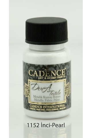 Cadence Dora Textile Metalik Kumaş Boyası 50Ml - 1152 İnci