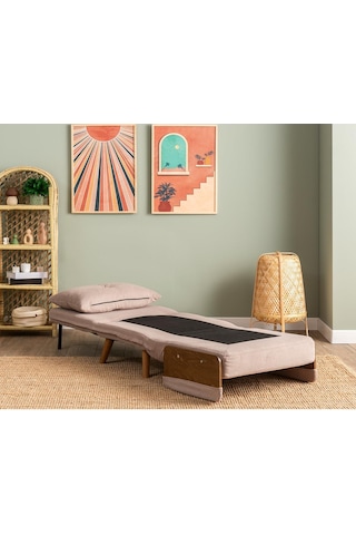 Pafu Cosmo Tekli Katlanır Yataklı Koltuk Bohem Vizon Vizon