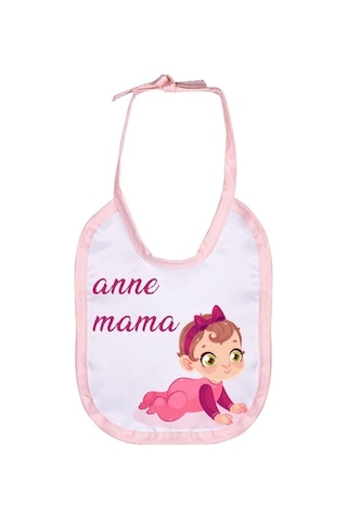 Çocuğunuza Özel Tasarlanabilen Pembe Bebek Önlüğü Açık Pembe